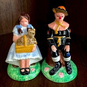 Paul Cardew Wizard of Oz Dorothy & Scarecrow Salt & Pepper Shakers